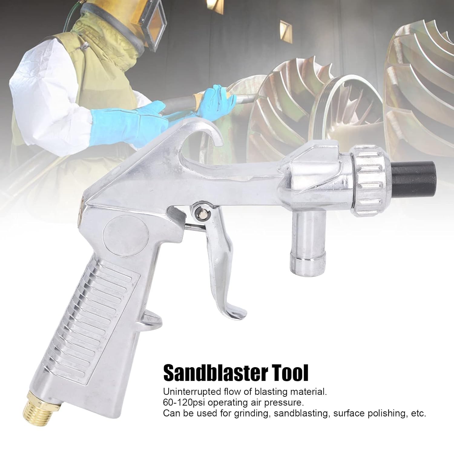 Sandblaster Sand Sand Gun Set Sandblaster Set Sandblasting Spray Gun Tool Set Kit with Nozzle for Polishing