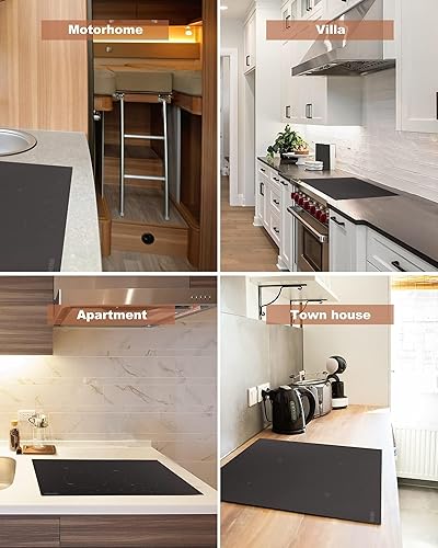 Miniatura 8 de Placa de inducción de 30 pulgadas con 4 quemadores, estufa eléctrica integrada con temporizador, bloqueo de seguridad para niños, 9 niveles de