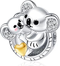 NINGAN Animal Themed Jewelry Charm For Bracelets 925 Silver Beads For Bracelets For Women Necklaces Pendant For Valentine's Day Mother's Day Happy Birthday