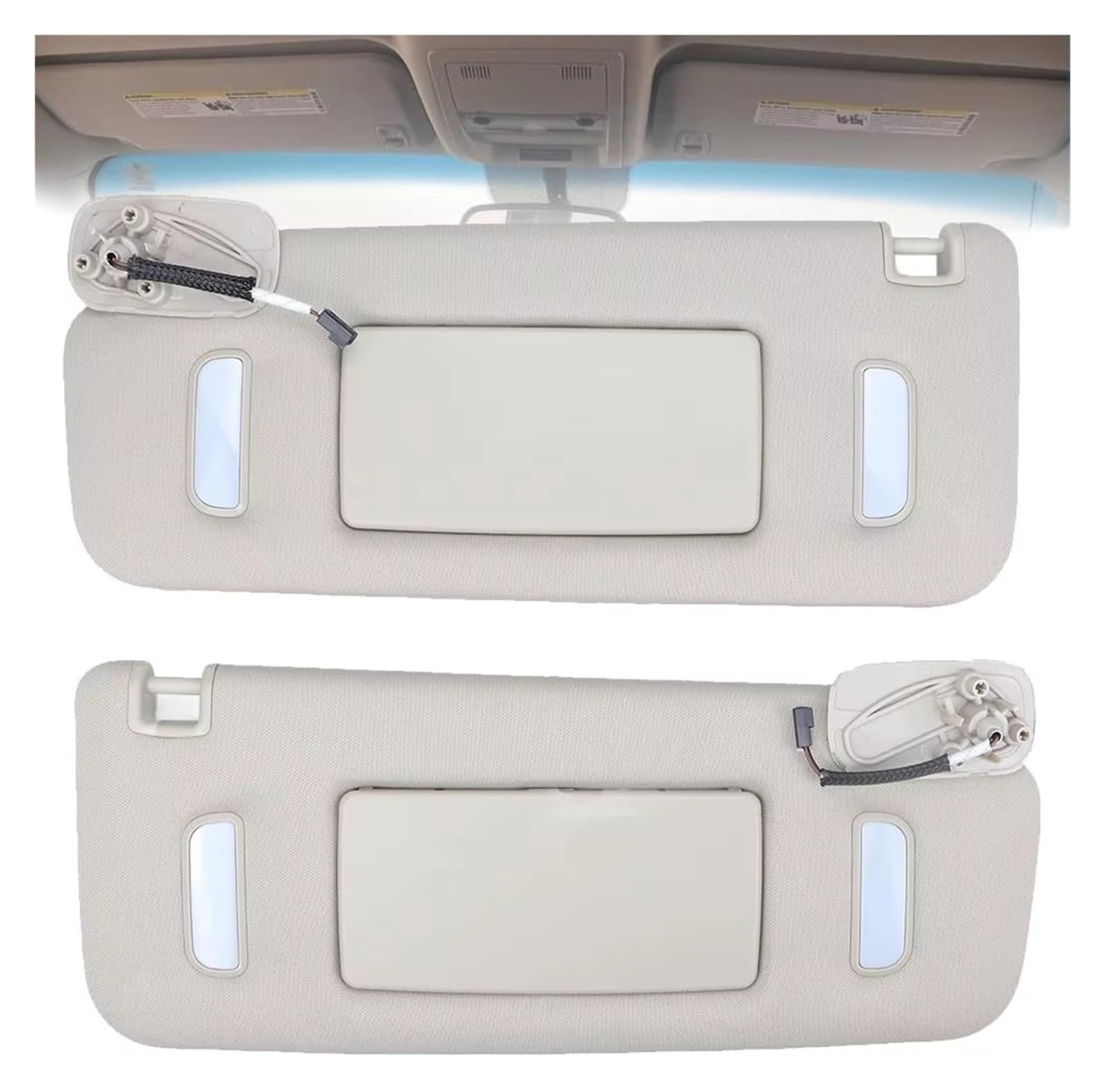 Frontscheibe Thermomatte Für Chevy Für Avalanche 2007–2013 Für Tahoe 2007–2014 Linker Fahrer und Sonnenblende auf der rechten Seite(Gray 1 Pair)