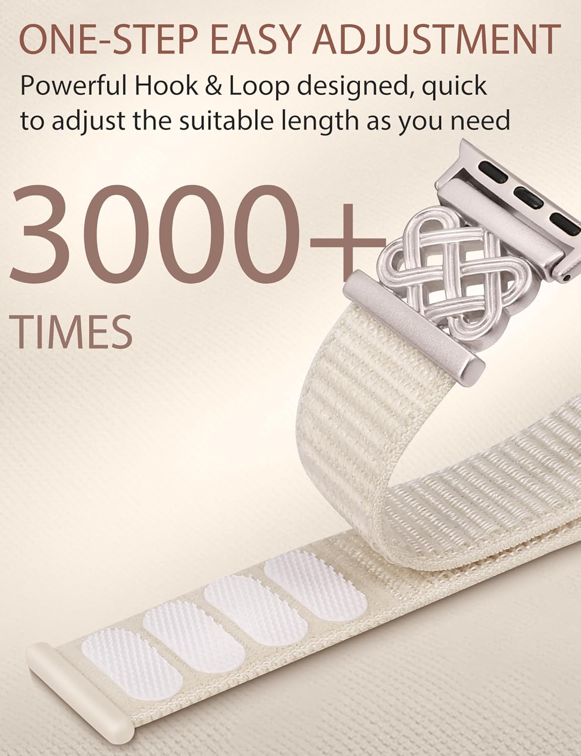 Minyee Nylon Loop Band Compatible with Apple Watch Bands 38/40/41/42/44/45/46/49mm Women Men, Celtic Knot Dressy Adjustable Breathable Braided Straps for iWatch Series 11 10 9 8 7 6 5 4 SE/Ultra 3 2 1 - Image 4