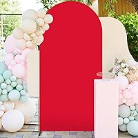 Vista 12 de FUHSY Cubierta de arco de elastano de 6 pies, cubierta de arco verde oscuro, cubiertas de arco de fondo elástico, paneles de arcos, telón de fondo