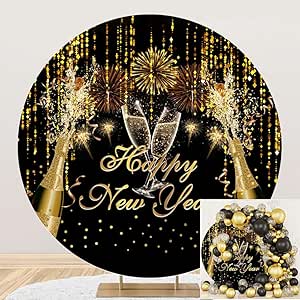 YongFoto 2026 Happy New Year Backdrop 8x6ft Glorious Night Sky - View #11
