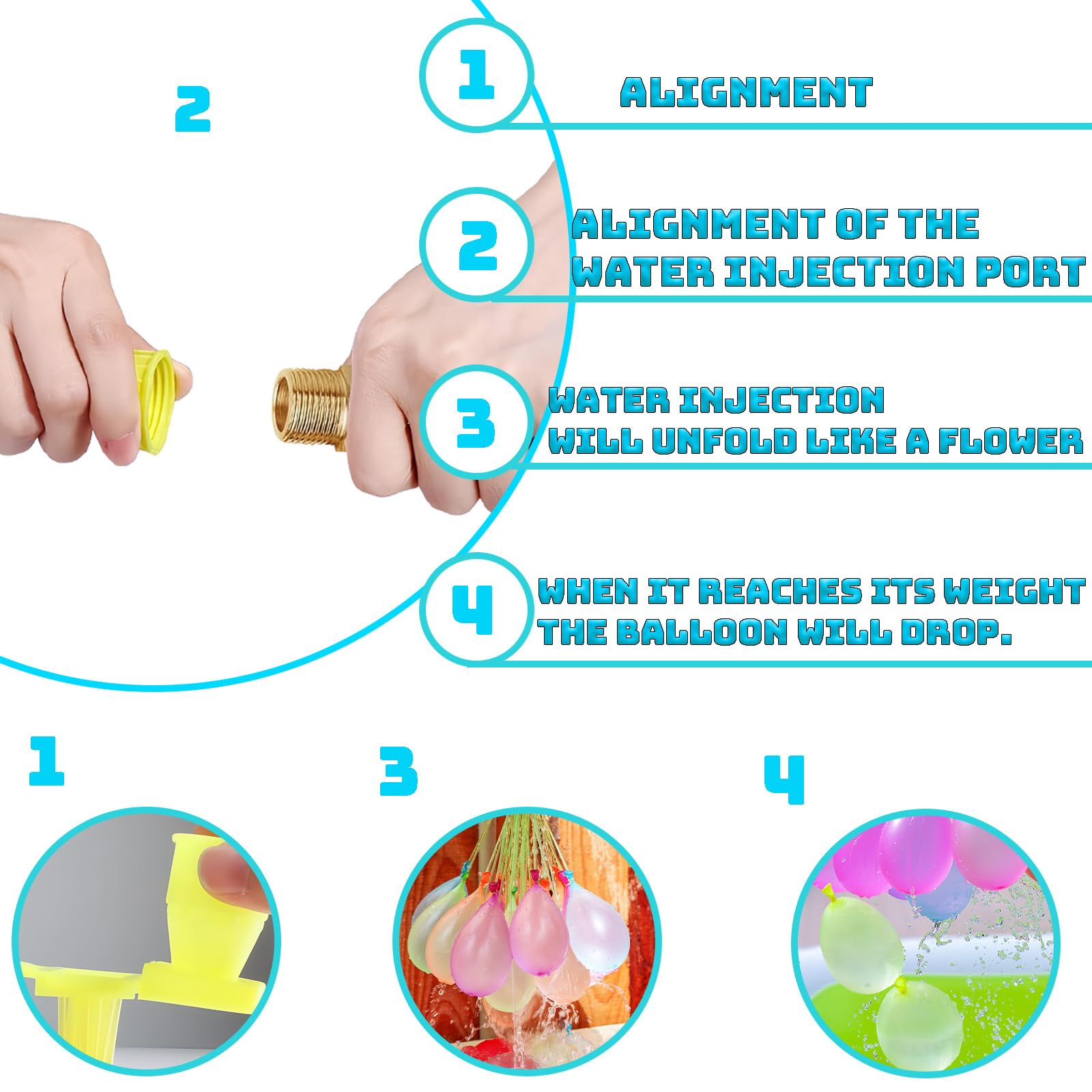 216Pcs Water Balloons for Kids,Water Balloon Self Sealing Quick Easy Fill,Colorful Splash Water Balls Bombs for Kid Adults Outdoor Garden Beach Family Gatherings Pool Party Fight Water Toy - Image 3