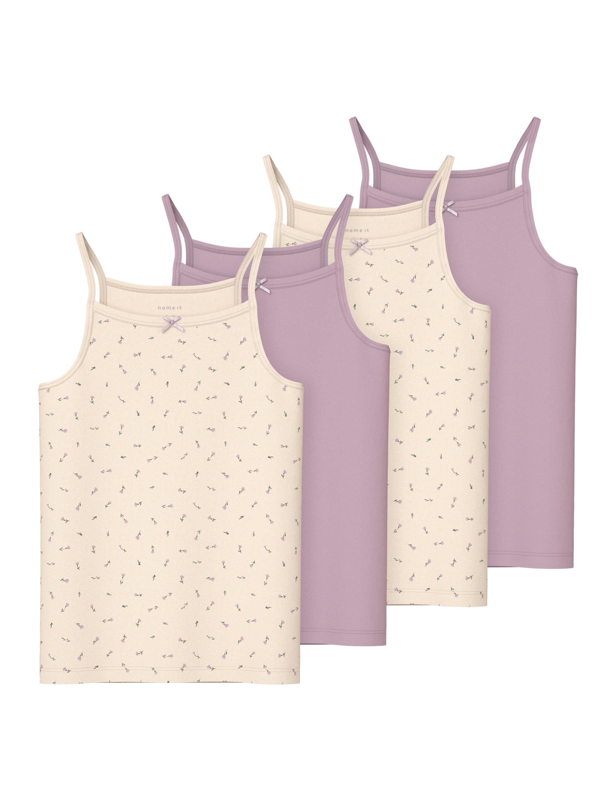 NAME IT Nkfstrap Top 4p Buttercream Floral Nkfstrap Top 4P Buttercream Floral Niñas (Pack de 1)