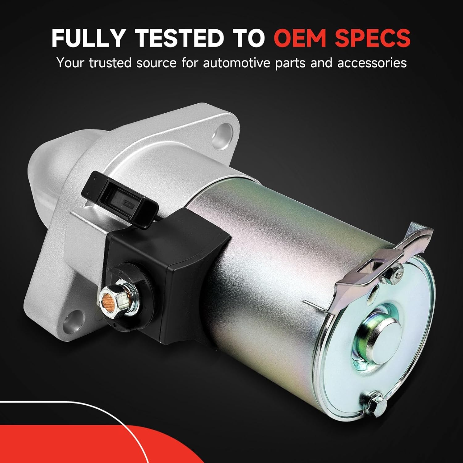 New Starter Compatible with 2006-2012 Honda Accord 2.4L, 2007-2011 CR-V Element 2.4L, 2006-2011 Civic 2.0L, 2006-2014 Acura TSX 2.4L, 2006-2008 CSX 2L 31200-RAA-A61 31200-RRA-A51 31200R40A01 17960N