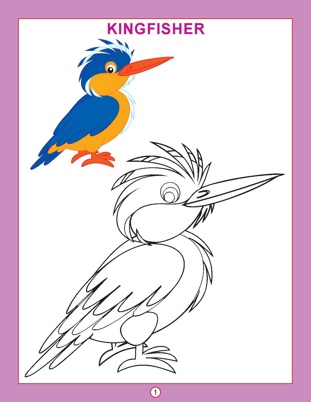 Birds Colouring Book for Kids Age 3β5 Years | Copy Colour: Birds | Fun Preschool Activity to Learn Colours & Bird Names | Large Images & Thick Paper for Easy Colouring | Early Learning Educational Book
