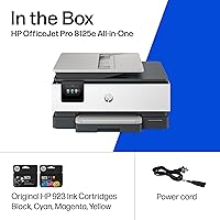 Vista 10 de HP OfficeJet Pro 8125e Impresora inalámbrica todo en uno de inyección de tinta a color, impresión, escaneo, copia, ADF, impresión dúplex mejor
