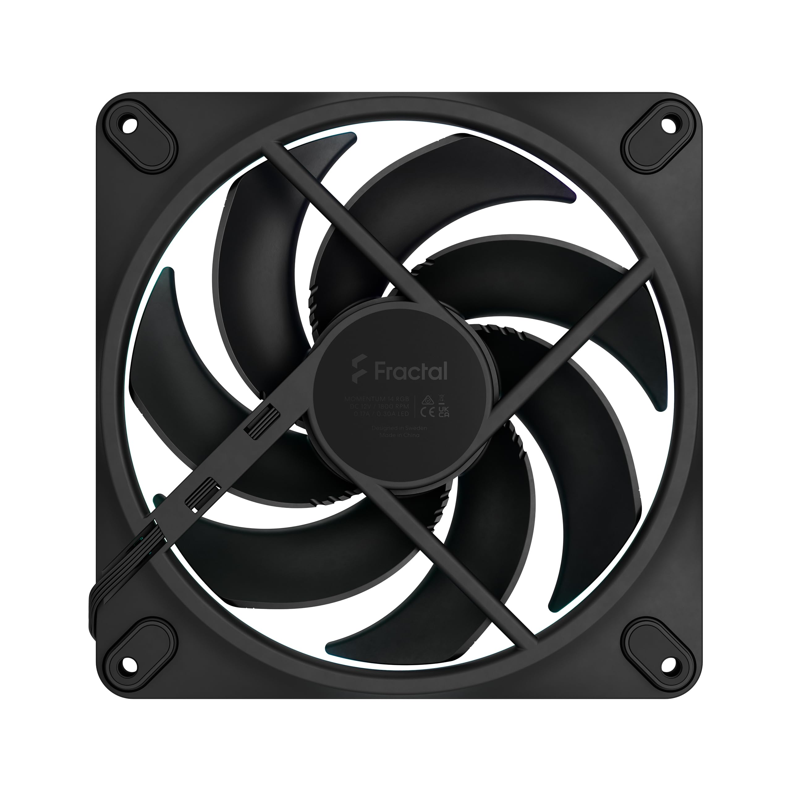 Fractal Design Momentum 14 RGB, czarny - wentylator komputerowy