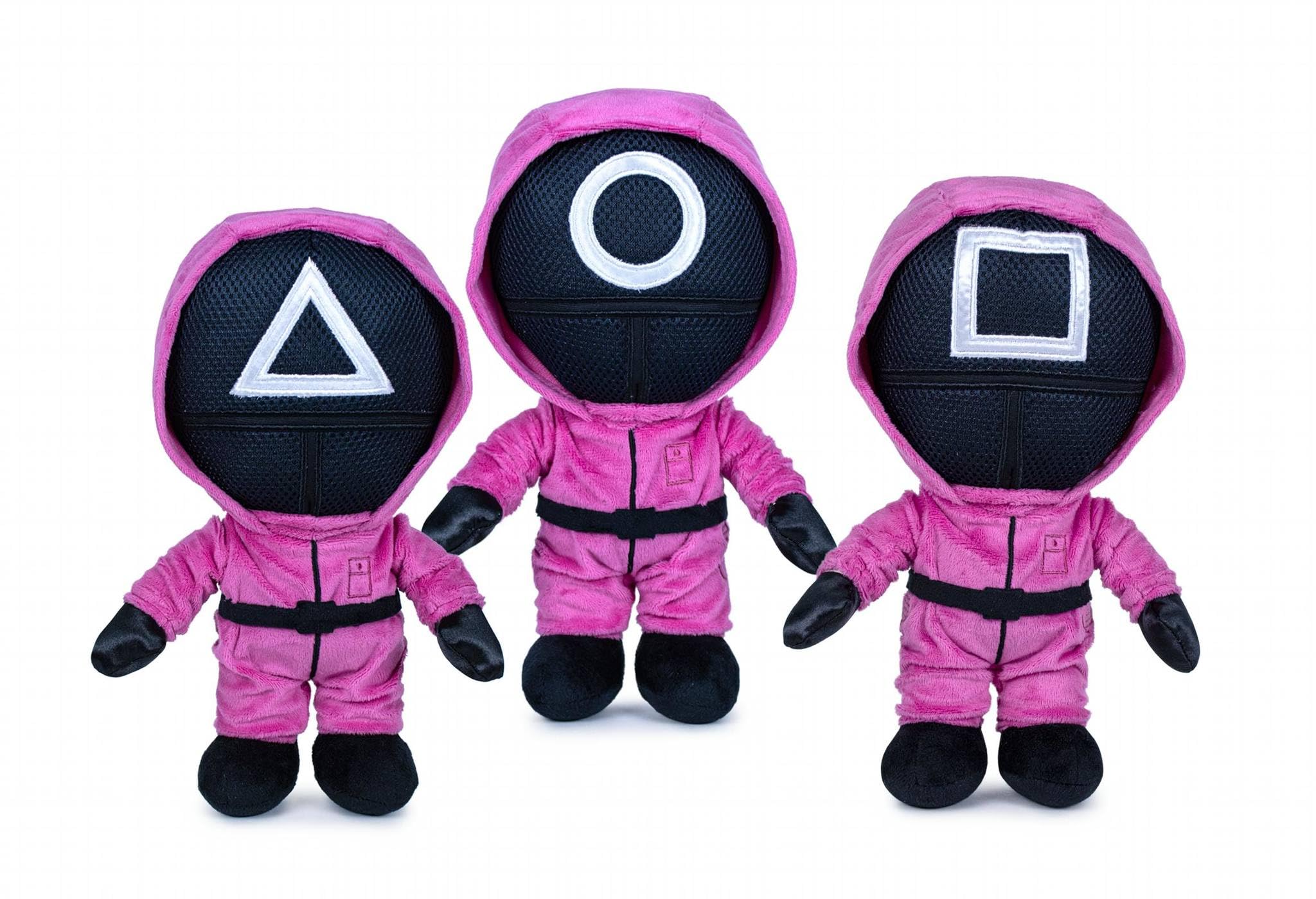 Grandi Giochi Squid Game Plush Animal Guardie Assorted 3 Models 28 cm - QUID02000