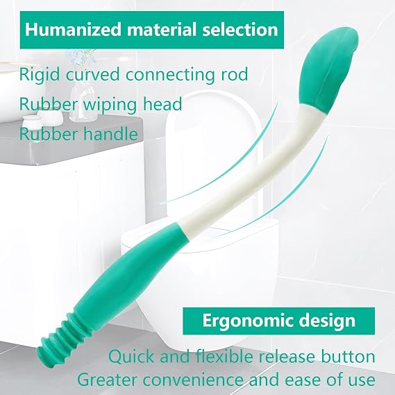 15.7 Butt Wiper for Fat People Extra Long, Bottom Scrubber Wiping Assistance Tool Disabled Women Men, Toilet Aid Buddy