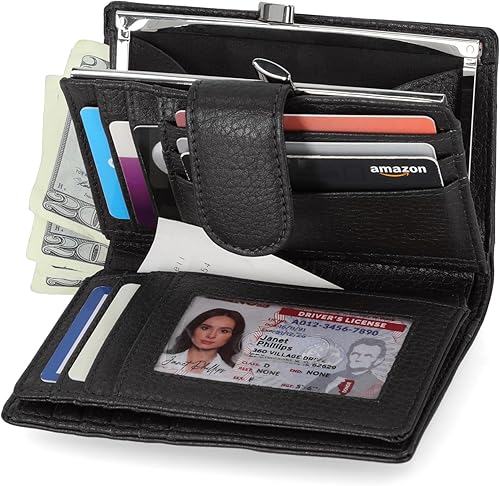 Miniatura 2 de Mundi Cartera de índice con marco de cuero Rio