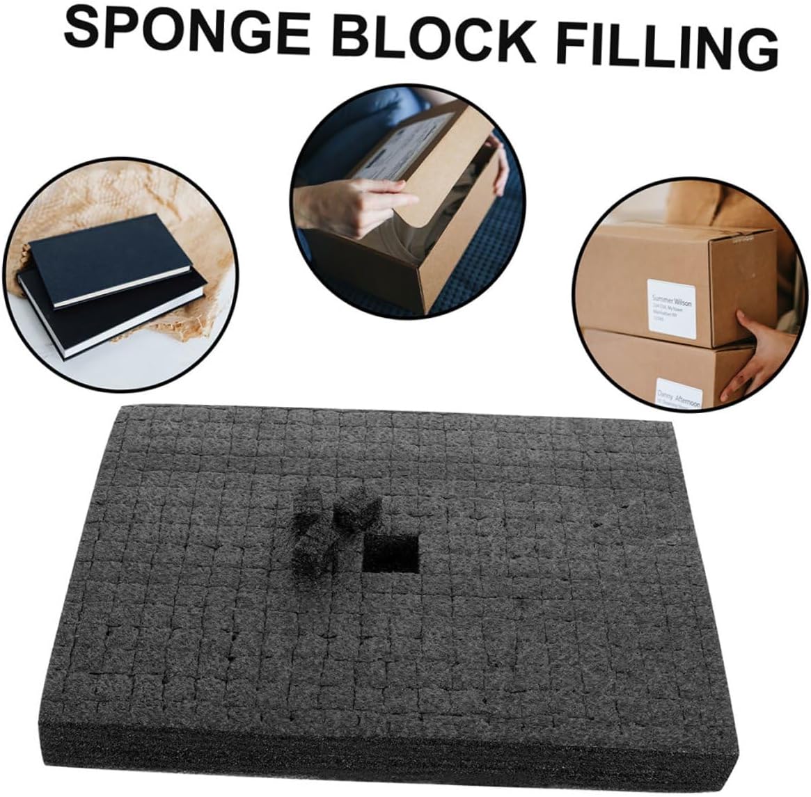 Black Grid Foam Sheet 500x300x30mm, Pick Apart Cube Foam Insert for Packaging, Transport Packing Liner and Shock Absorption Cushion for Case and Storage Protection