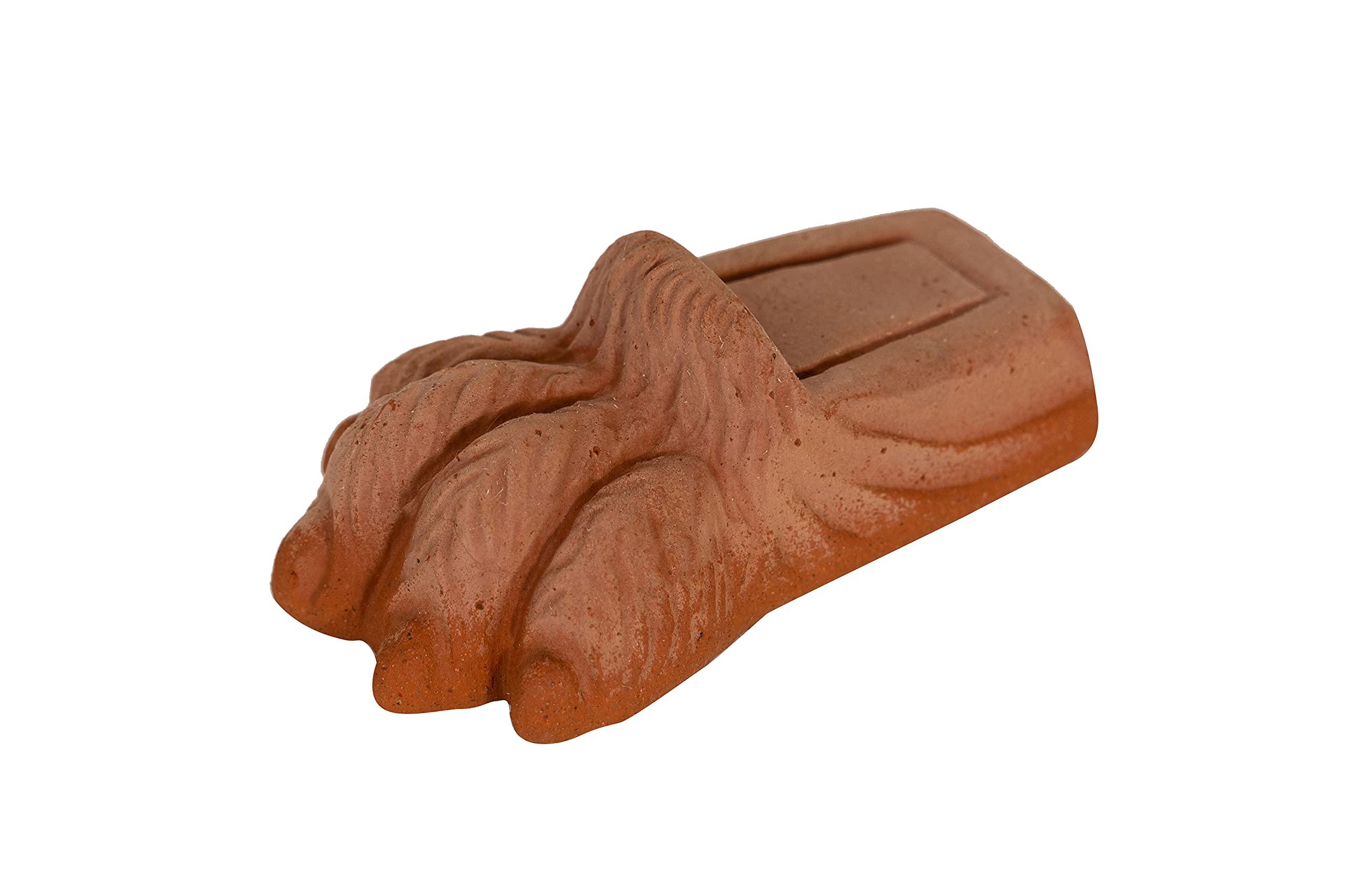 Biscottini Ensemble de 12 Pieds de Pots en Terre Cuite pour Plantes d'Extérieur 11,5x5,5x7 cm - Grands Sous-Pots pour Extérieur Lion - Sous-Pot pour Plantes d'Extérieur - Sous-Pot