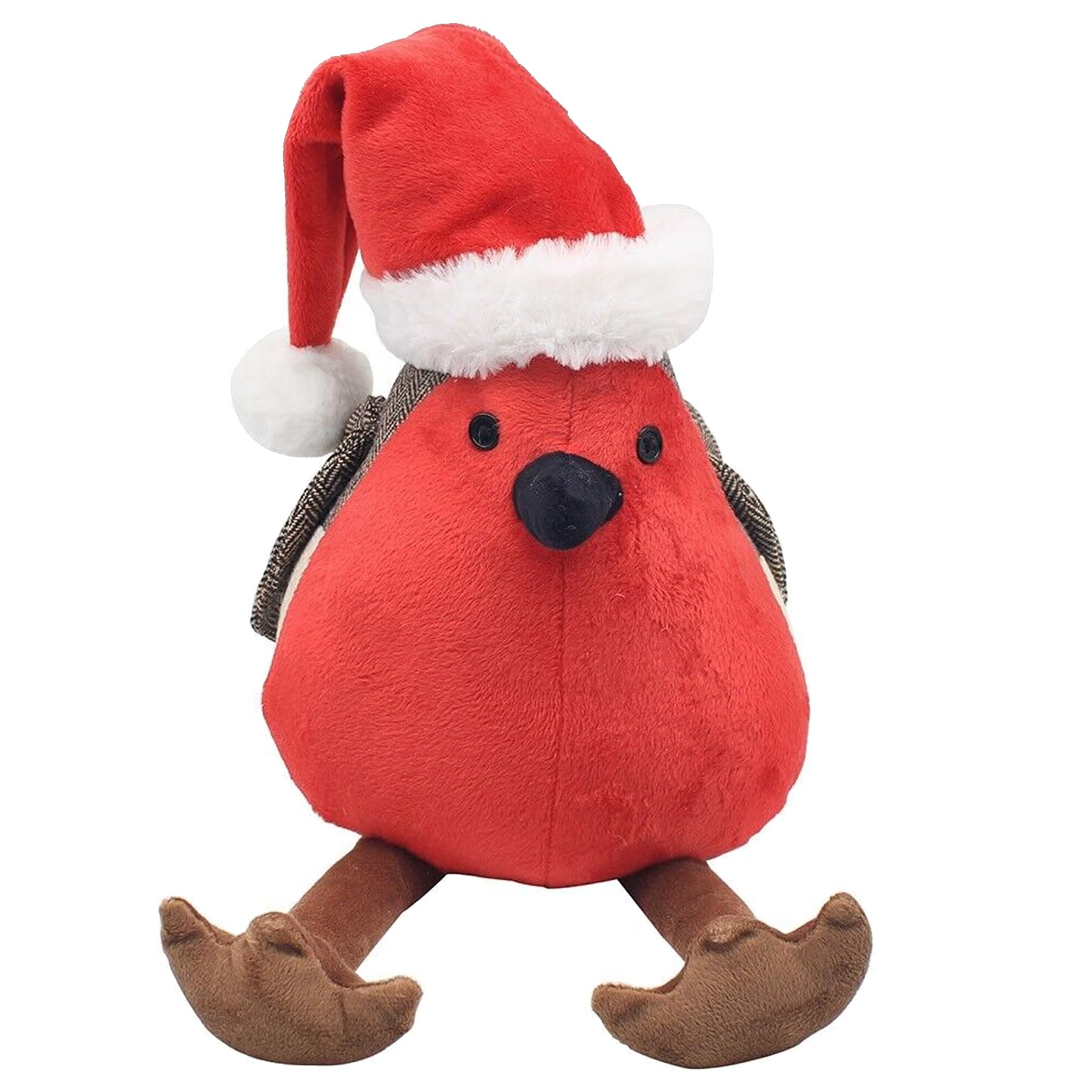 Robin Novelty Door Stop Christmas Decoration Ornament 26cm x 22cm x 12cm