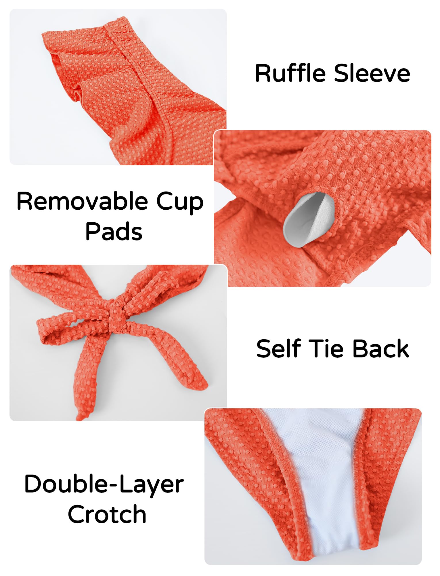 FEOYA Costume da Bagno di maternità a Balze con Scollo a V Costume da Bagno Estivo in Bikini Mare Spiaggia per la Gravidanza S-XL