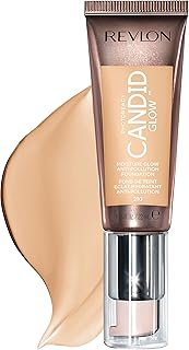 Revlon PhotoReady Candid Glow Moisture Glow Anti-Pollution Foundation with Vitamin E & Prickly Pear Oil, Anti-Blue Light I...