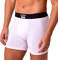 Cueca Boxer Lupo Algodão Cotton Respirável Masculina Cós Confortável