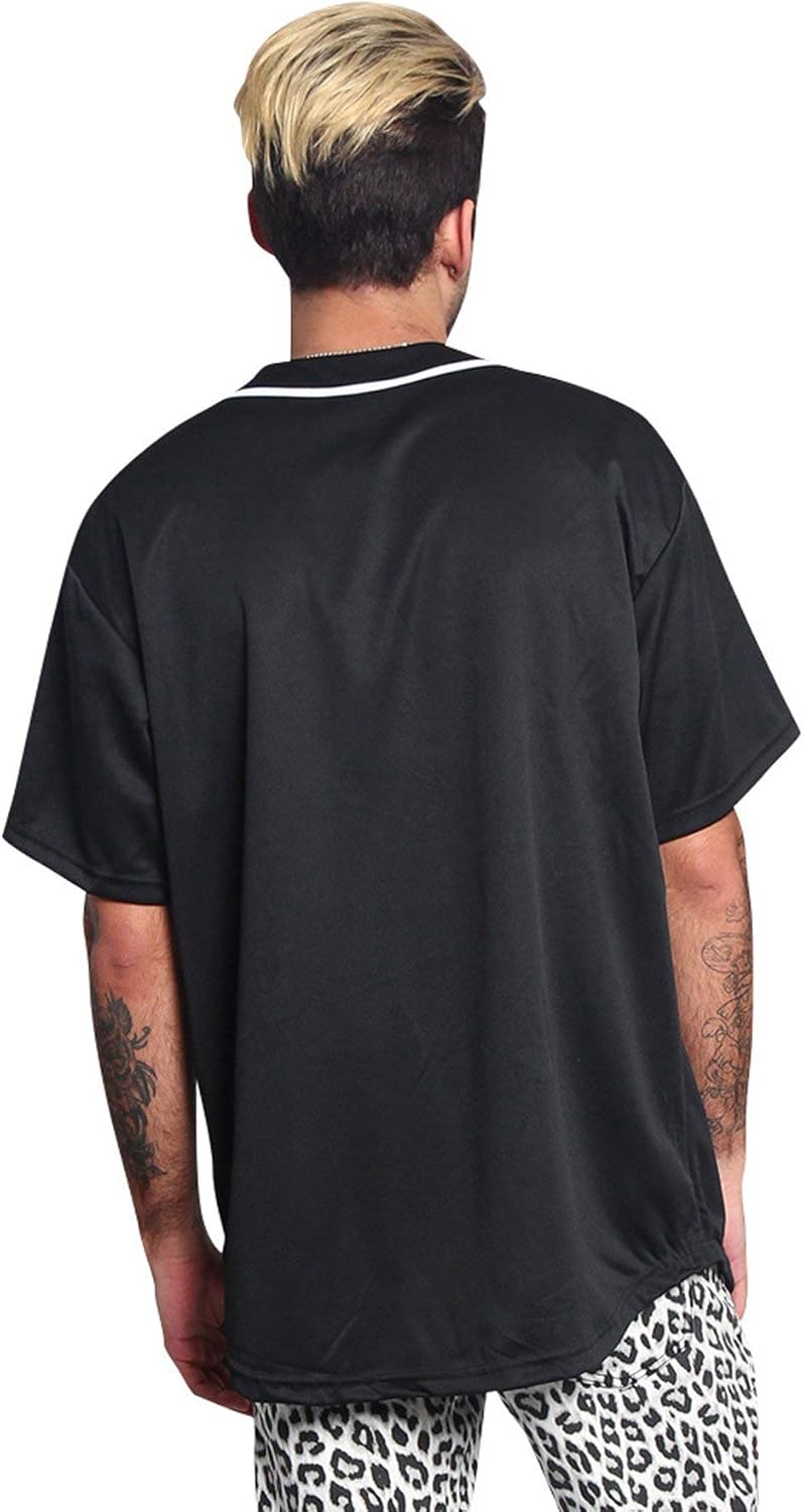 VICTORIOUS Men's Essential Two Tone and Pattern Baseball Jersey