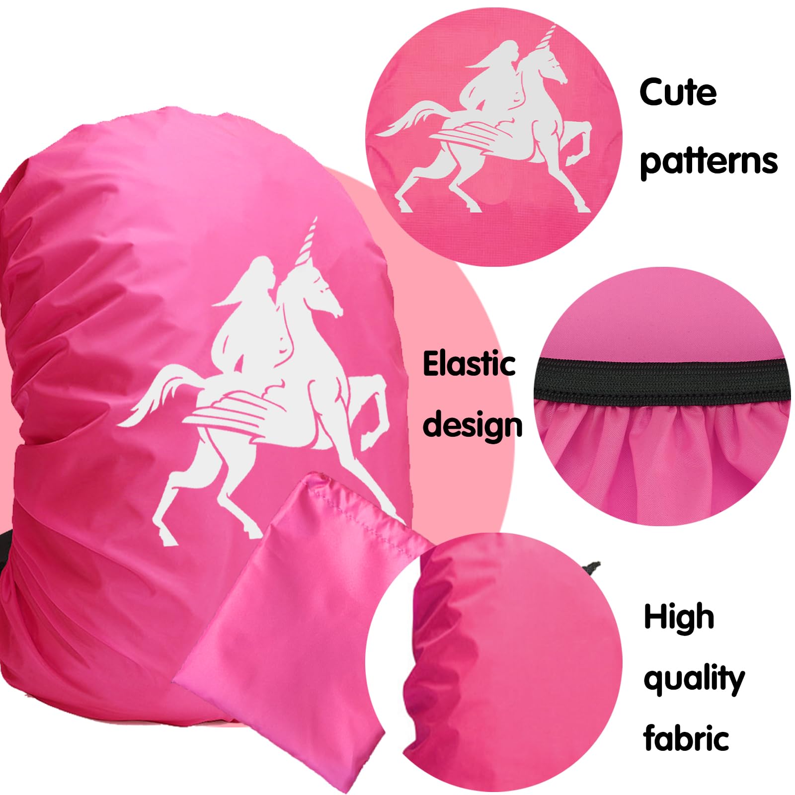 YOUYIKE Coprizaino Antipioggia, 30-40L Parapioggia Bambino per Zaino Reflective, Verde Coprizaino Impermeabile per Bicycling, Escursionismo, Viaggio