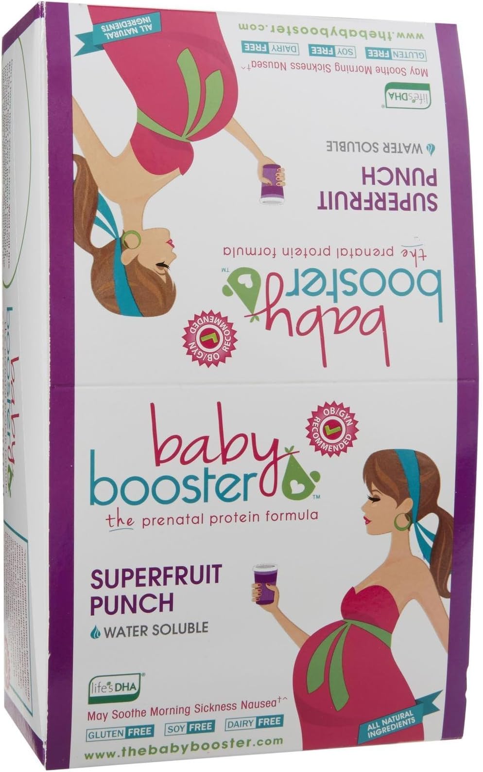 Baby Booster Prenatal Protein Formula - Superfruit Punch (16 Packets)