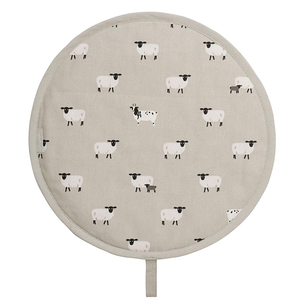 Sophie Allport Grey Sheep Circular Hob Cover