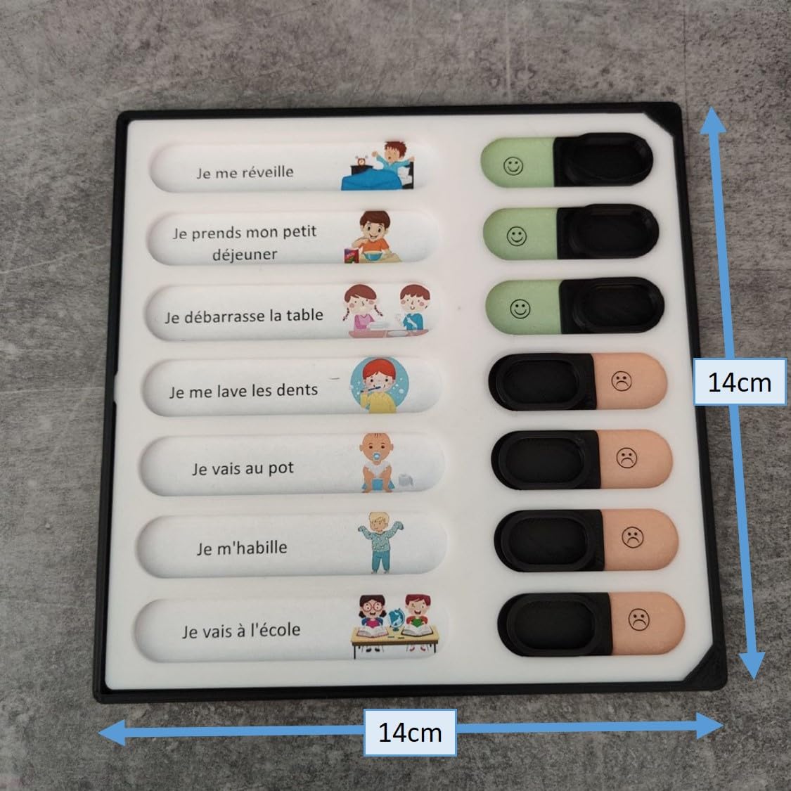 Genérico - Tabla de actividades (rutina para niños, bebé, para personalizar a la lista, mañana, noche, despertador, dormir, Dodo, manchas domésticas, aprendizaje