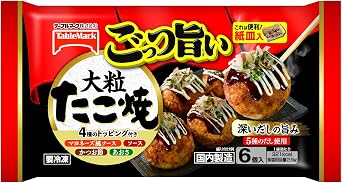 Frozen Table Mark Gotsu Delicious Large Takoyaki Balls 197g 6.9 oz x 6 Bags