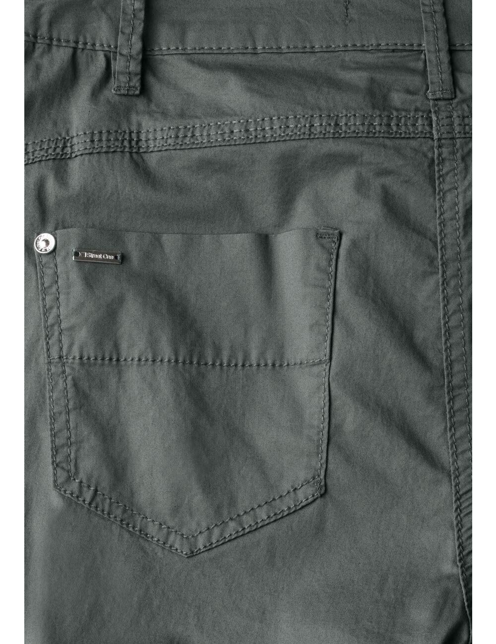 Street One Damen 3/4 Satin Hose mit Taschen A378876