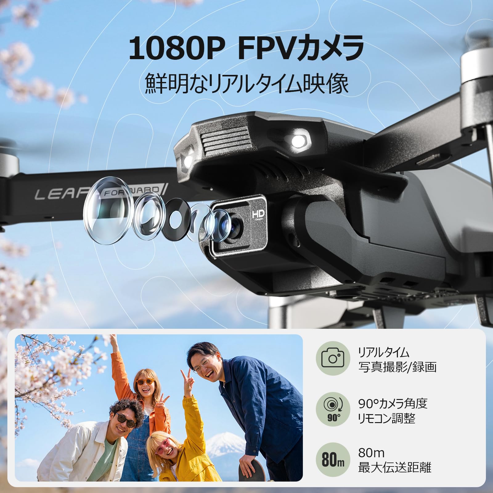 Amazon.co.jp: Holy Stone ドローン カメラ付き 折り畳み式 ブラシレス