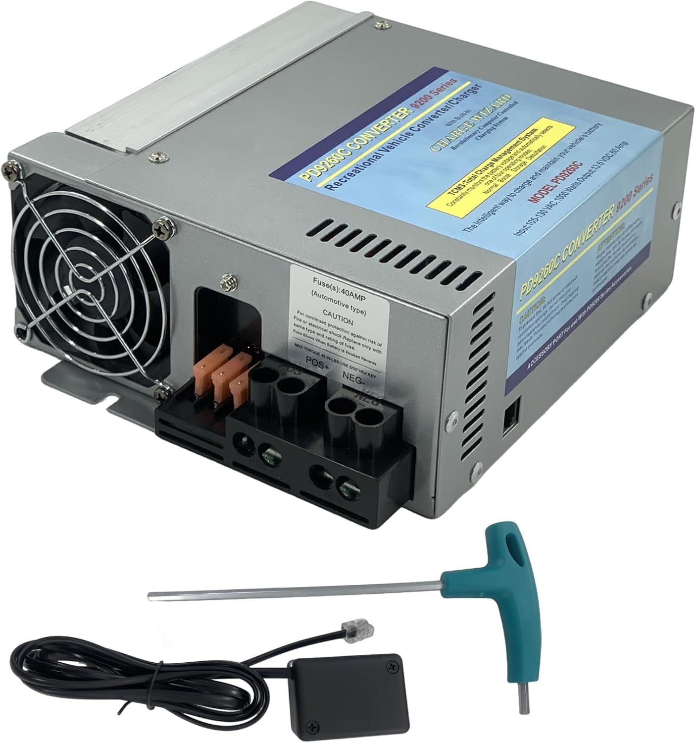PD9270 PD9270V RV Power Converter 70Amp 9200 Series RV Inverter Converter Charger with Remote Control Converter/Charger with Charge Wizard for RV Camper Caravans 120V to 12V