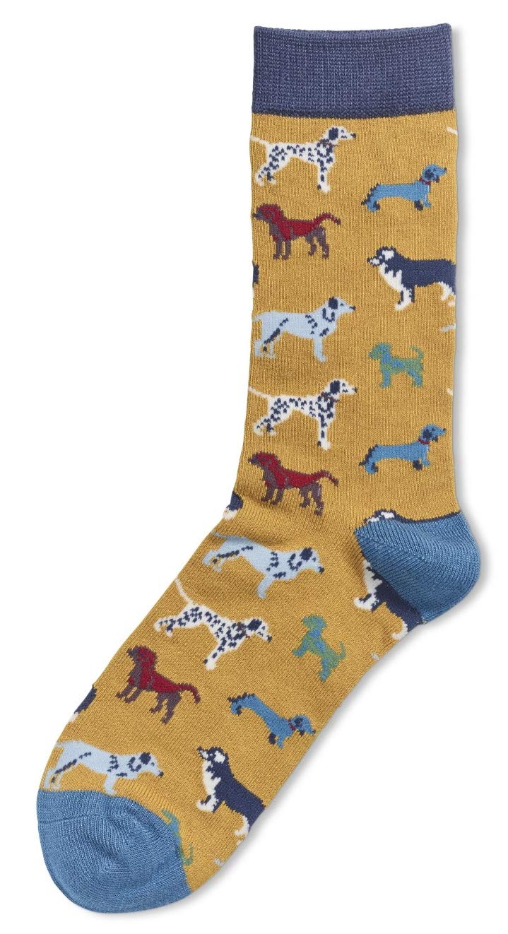 LilyRosa Women's Colourful Dog Socks Ladies 1 Pair Dachshund Dalmatian Pug One Size 4-7 's Bamboo