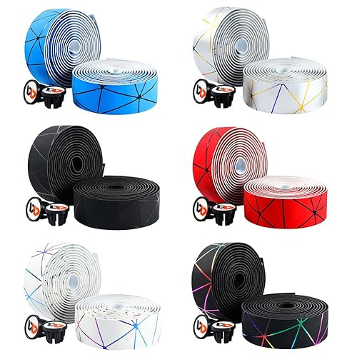 Miniatura 9 de oAutoSjy 2 cintas de manillar de bicicleta de carretera de EVA de cuero sintético, cinta de manillar de bicicleta, antideslizante, para bicicleta,