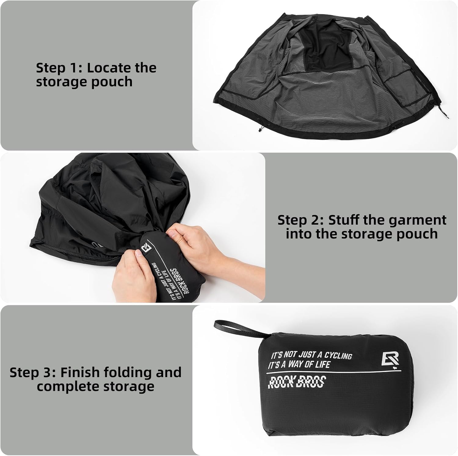 ROCKBROS Cycling Jackets for Men Breathable Cooling Lightweight Long Sleeve Cycling Jersey Running Cycling Windbreaker - Image 7