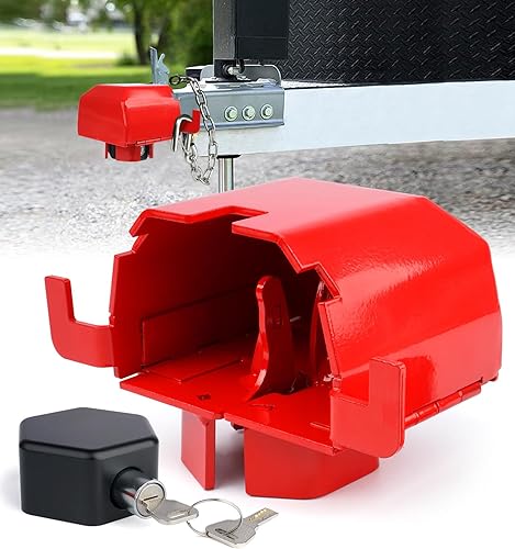 Candado para remolque de servicio pesado  Candado para enganche de remolque con diseño patentado  Compatible con acopladores de 2 516"  Protección