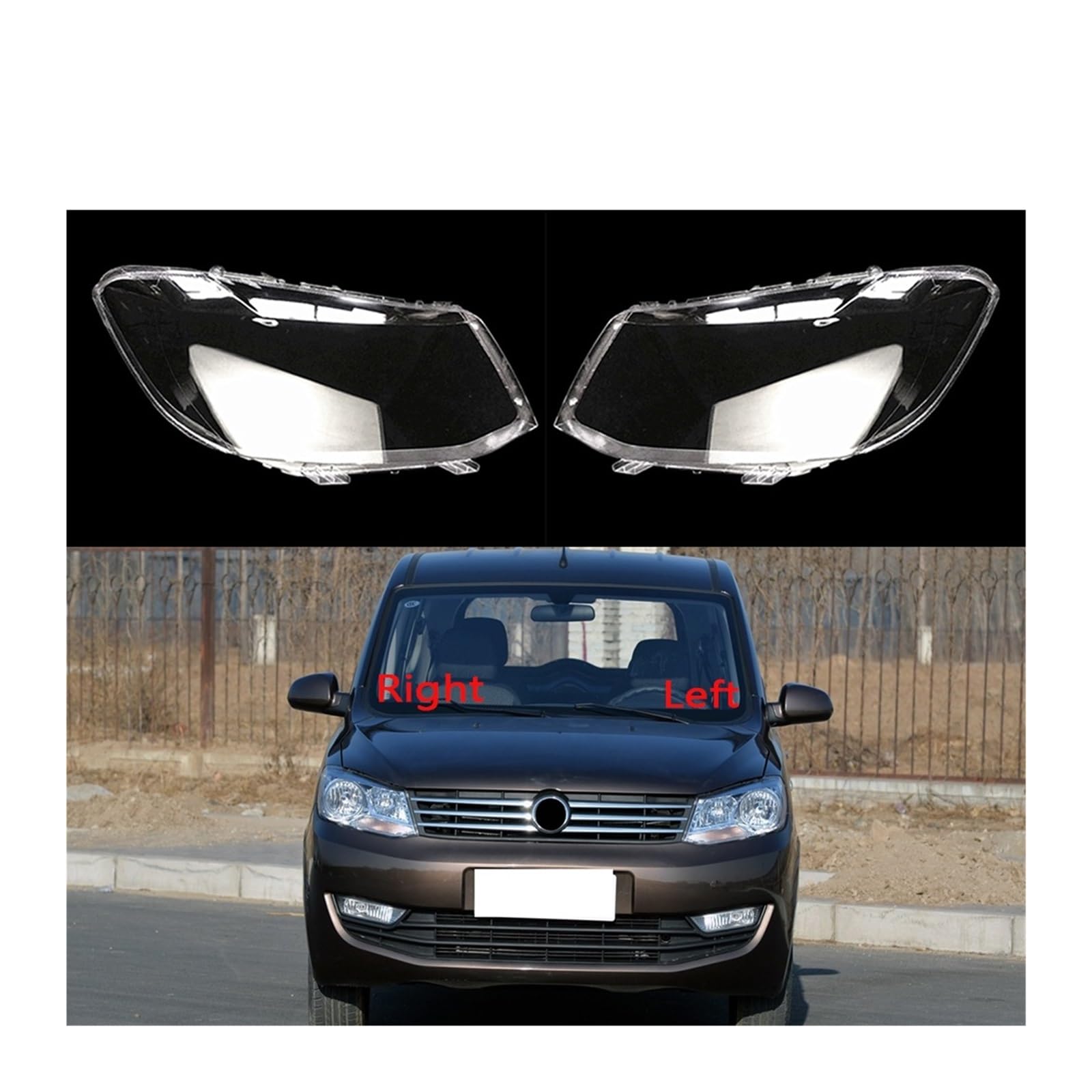 Reflektor Soczewka Pokrywa Obudowa Kompatybilny z Dongfeng Fengon 330 Z Uszczelką