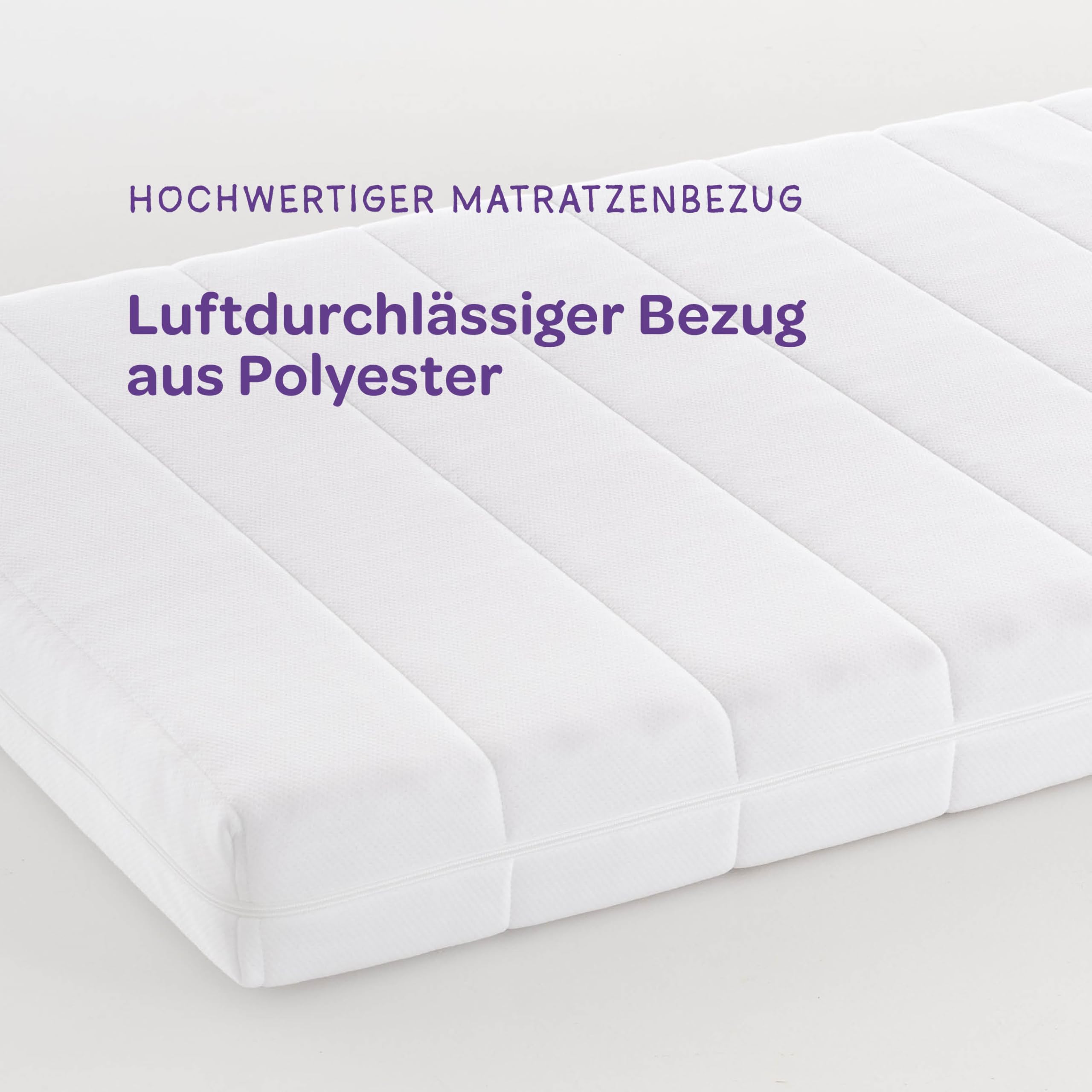 Träumeland - Matratze für Kinder & Jugendliche 120x200 cm | Duo Sleep Basic - Optimale Härtegrad - Oeko-TEX Zertifiziert & hygienisch Dank waschbarem Bezug