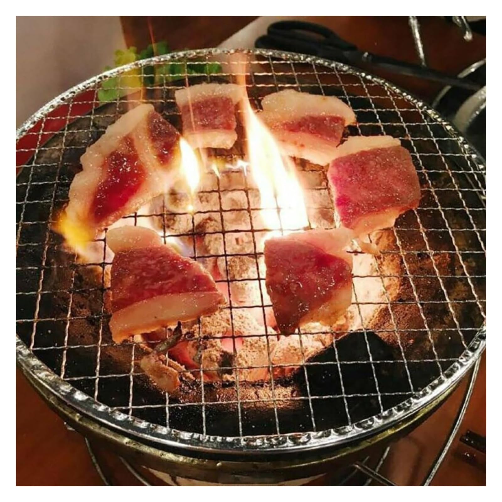 5 szt. okrągły jednorazowy kosz do grillowania – wielofunkcyjna taca do grillowania do restauracji, cateringu i gotowania na świeżym powietrzu (25 cm) - idealna dla entuzjastów grillowania i