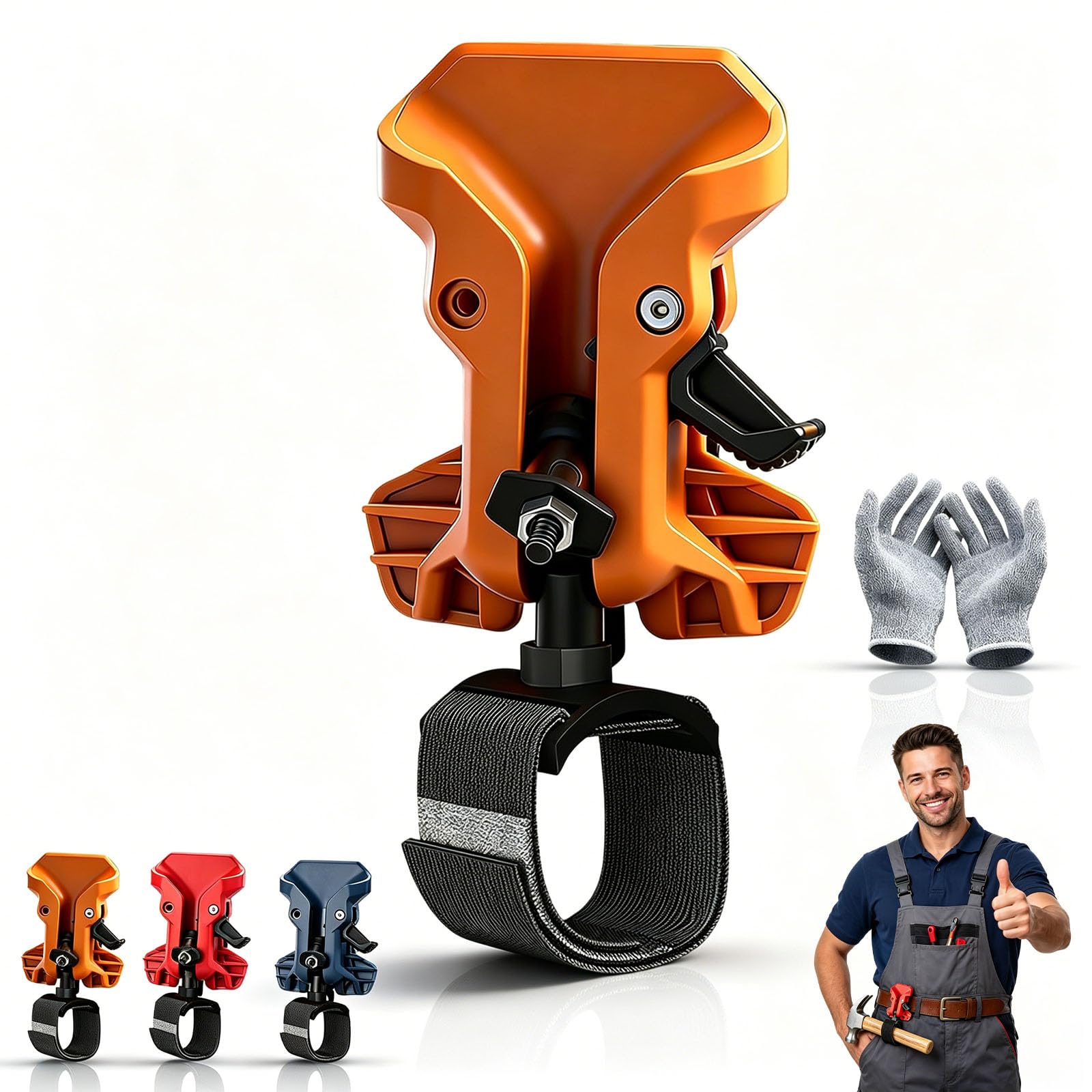 2026 New Portable Self-Locking Power Tool Holster, Heavy Duty Self-Locking Drill Holder Belt Clip, Professional Tool Organizer for Electrician Carpenter Plumber Technician (#1)