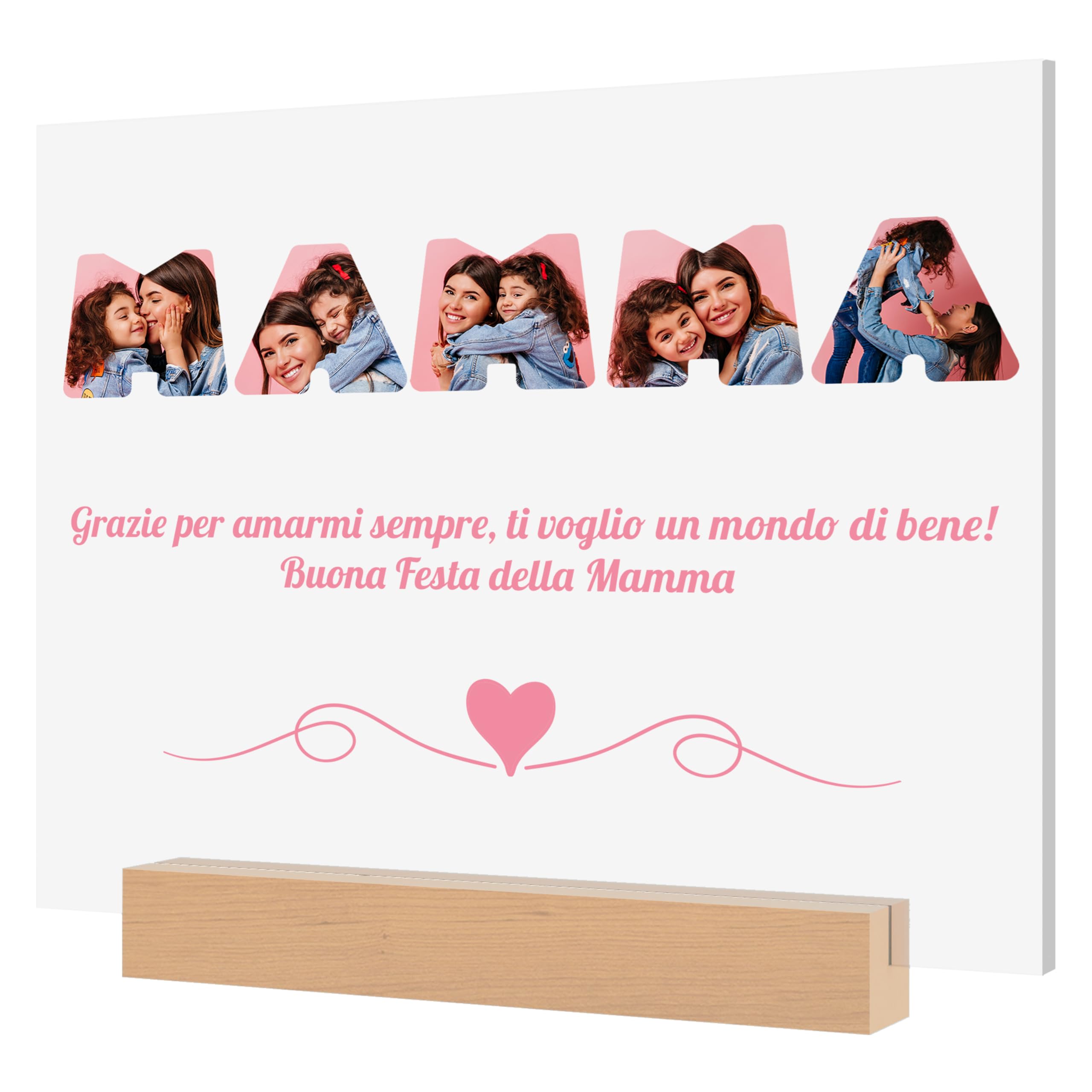 Targa Personalizzata Stile Polaroid Con Foto E Dedica - Cornice In Plexiglass, Idea Regalo Per San Valentino, Compleanni - Foto 6