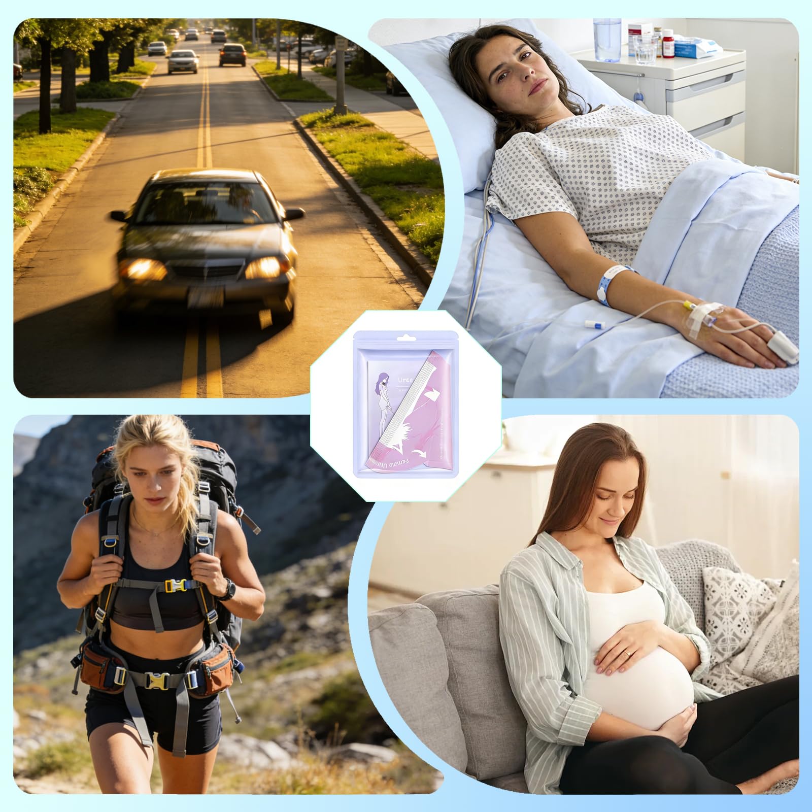 40 pezzi Urinella per donne, ausilio per la minzione per donne, Urinella per donne per minzione in piedi, monouso, per viaggi, guida, escursionismo e campeggio