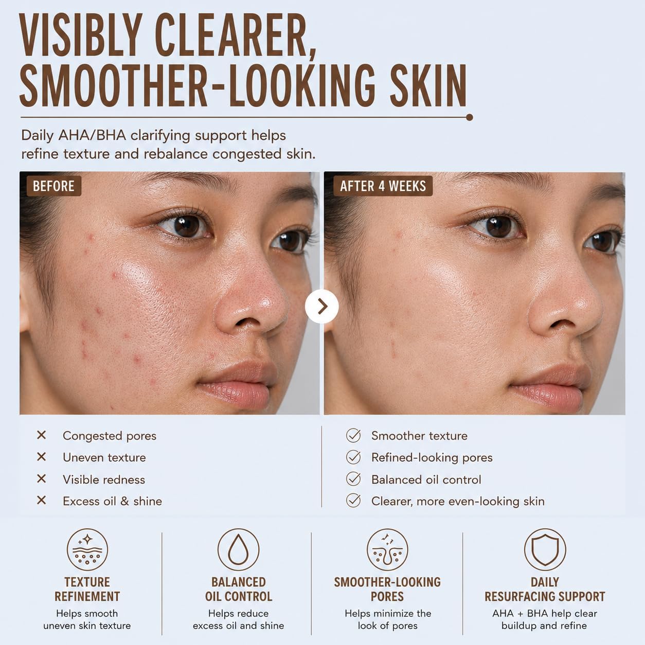 Pixi Beauty Clarity Tonic 100ml, AHA & BHA Toner | Salicylic Acid, Glycolic Acid | Minimize Pores, Prevents Acne | Promote A Clearer, Healthier Complexion, 3.4 Fl Oz image 4