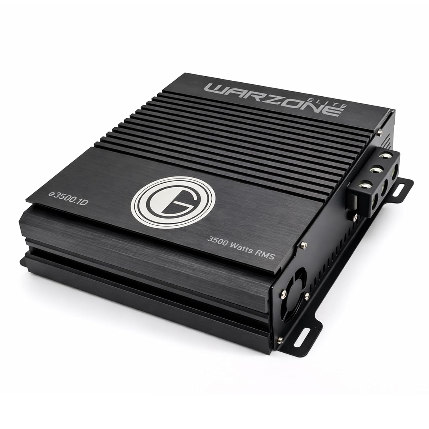 Warzone E3500.1D - 3500 Watts True RMS Class D Car Amplifier, MOSFET Power Supply, 1/2/4 Ohm Compatible - Adjustable Filters & Remote Control