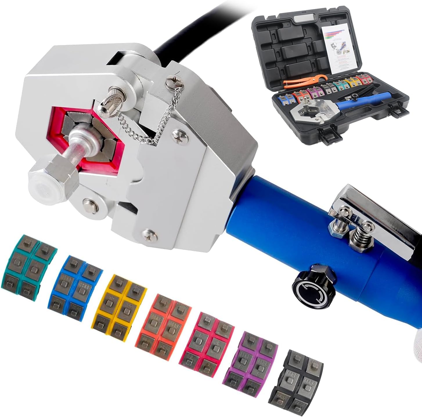 Hydraulic Hose Crimper AC Crimping Tool For Barbed And Beaded Hose Fittings Air Conditioning Repaire Ac Hose Crimper I.474366486