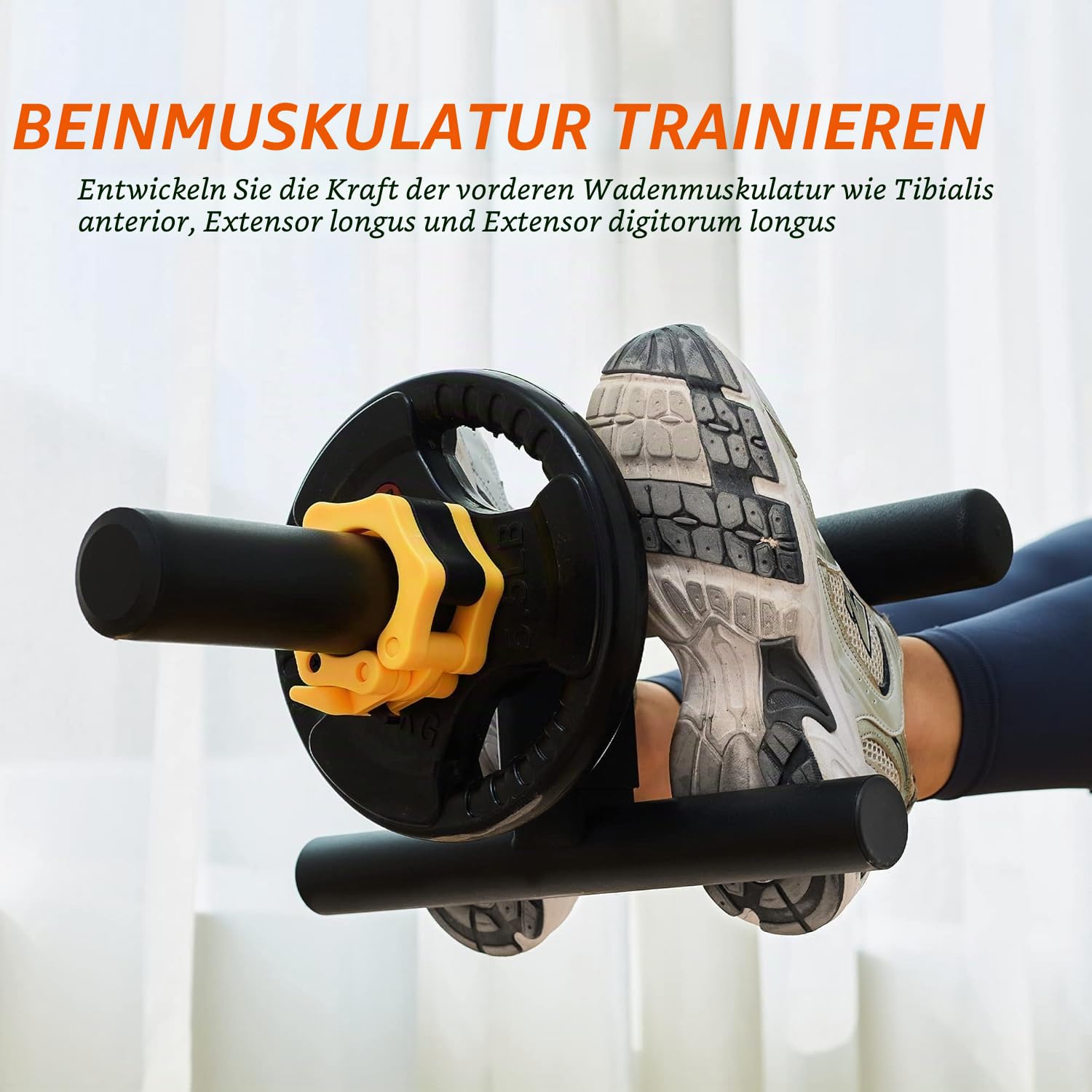 'Tibialis Trainer Tib Bar Raise Machine Exercise Equipment Strength Training Ripping Lower Leg Muscles Workout Home Gym Fit 2'' Weight Plates'