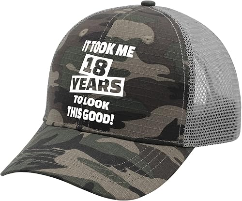 Miniatura 2 de Sombreros para papá, sombrero vintage para mujer con texto en inglés "It Took me 18 Years to Look This Good Dad"
