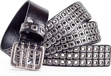 leather biker belts