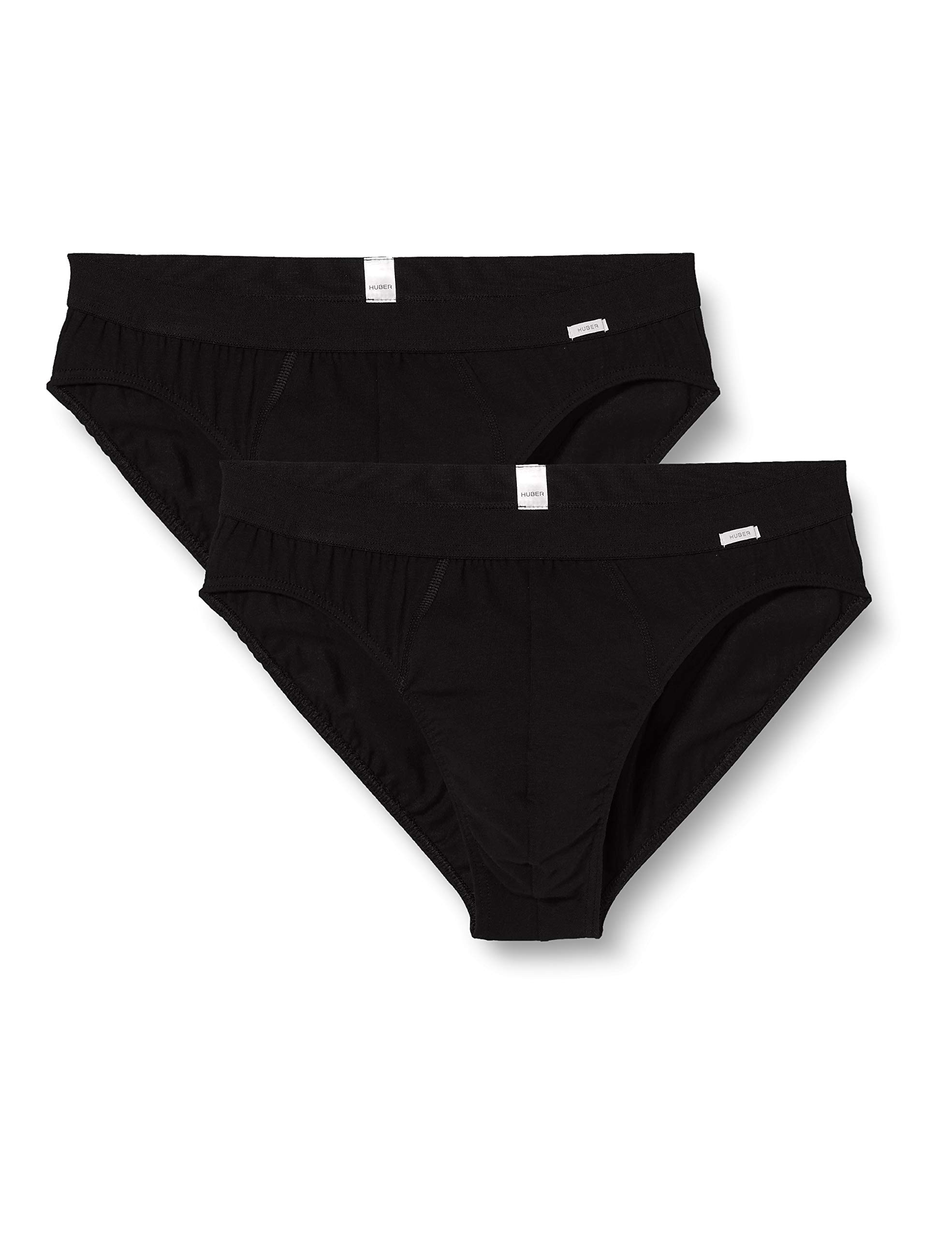 Huber Men's Marc Brasil Slip 2er Pack Boxer Briefs Not Applicable, Black (Schwarz 7665), Medium