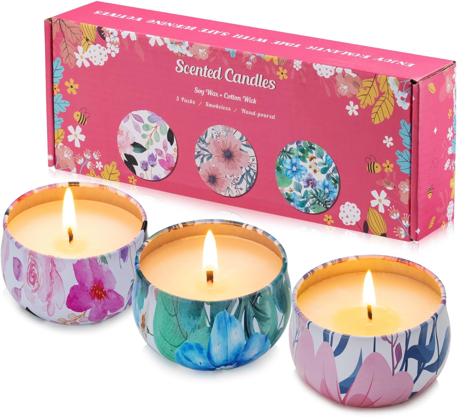 AIMASI Scented Candles,Gifts for Women,Scented Candles Gift Set Pack of