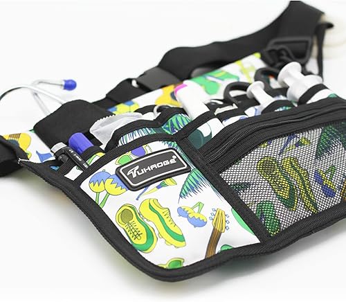 Vista 78 de Bolsa de almacenamiento de enfermera Bolsa de almacenamiento multifuncional para enfermeras, kit médico Bolsa de cintura práctica bolsa de SL46BH